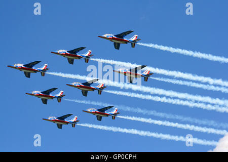 Patrouille de France Demo Team Ankunft am königlichen niederländischen Luftwaffe Tage 2009 Stockfoto