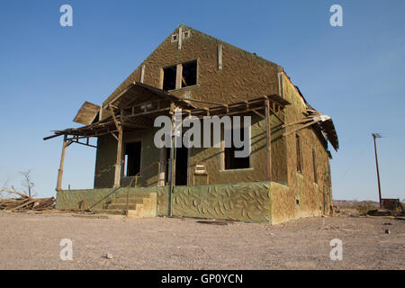 Verlassener Gebäude entlang der Route 66. USA Stockfoto