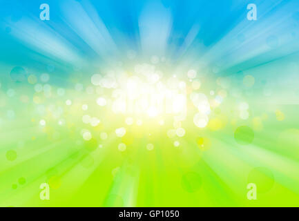 Blaue grüne Explosion Hintergrund Stockfoto