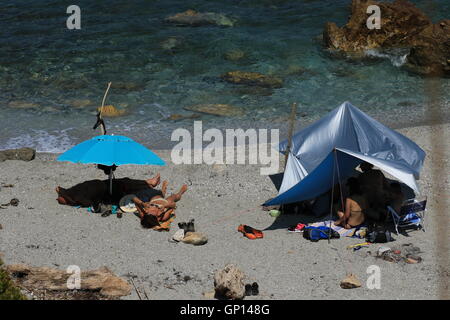 Potistika Strand, Pelion, Griechenland. Stockfoto