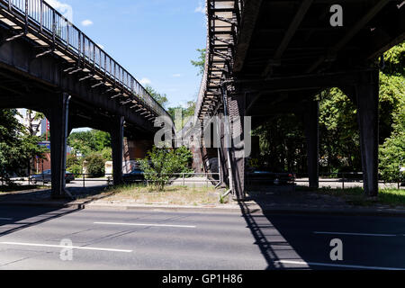 Verlassene Wernerwerk-S-Bahn Station in Berlin Stockfoto