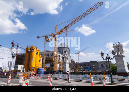 Umbau der Burg in Berlin im Juli 2016 Stockfoto