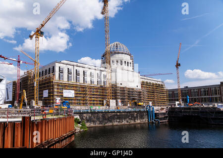 Umbau der Burg in Berlin im Juli 2016 Stockfoto