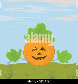 Kürbis Jack O Lantern Stock Vektor