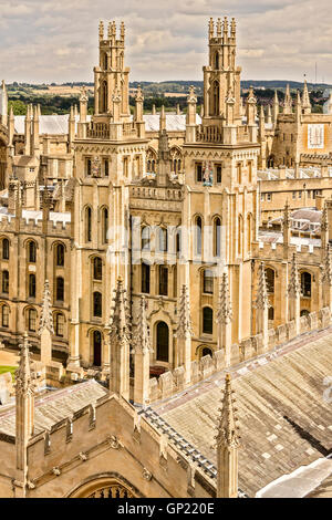 Türme des All Souls College Oxford UK Stockfoto