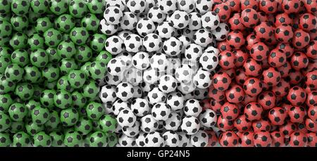 Der italienischen Meisterschaft, Fußball-Sport-Hintergrund, original 3D-Rendering Stockfoto