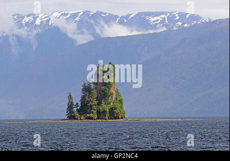 Neue Eddystone Rock Misty Fjords National Monument Alaska Inside Passage südöstlichen Alaska USA Stockfoto