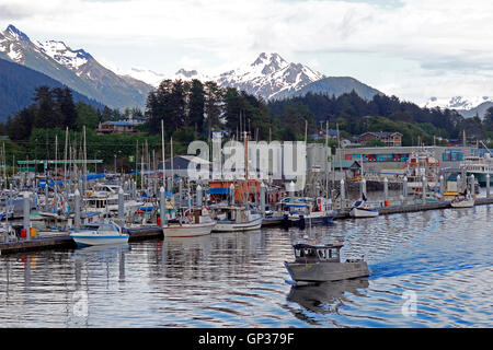 Angeln Flotte Harbor Marina Sitka Alaska Inside Passage Southeast Alaska USA Stockfoto