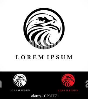 Adler Kopf-Logo-Design Stock Vektor