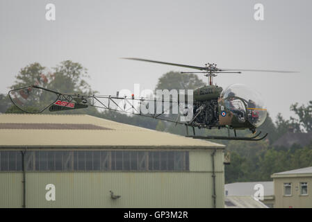 Vintage Armee Hubschrauber bei Dunsfold Flügel & Räder. Stockfoto