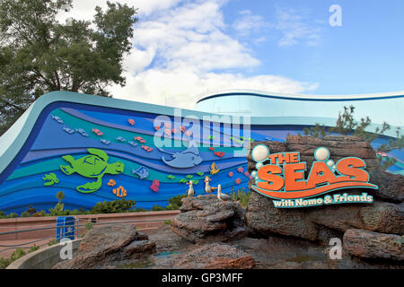 Orlando, Florida. 12. Januar 2007. Die Front of The Seas mit Nemo und Freunde in Epcot, Walt Disney World. Stockfoto