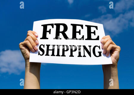 Kostenloser Versand Stockfoto