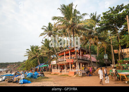 Varkala Beach, Kerala, Indien Stockfoto