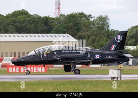 Royal Air Force (RAF) Hawker Siddeley Hawk T1 XX162 vom RAF-Zentrum der Flugmedizin. Stockfoto