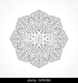 Mandala. Ethnische Dekorationselemente indisch, Islam, Arabische Motive Stock Vektor
