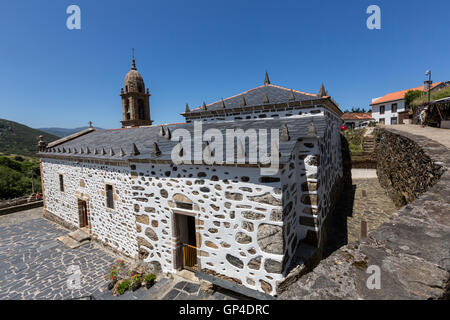 San Andrés de Teixido Kirche berühmt für Pilgerfahrt in San Andrés de Teixido, A Coruña Provinz, Galicien, Spanien Stockfoto