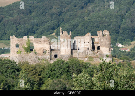 Chateau Rocher Sioule Tal Auvergne Frankreich Stockfoto