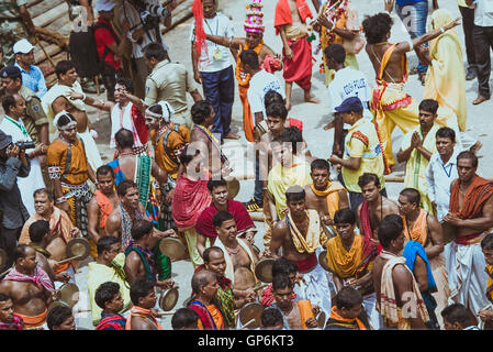 Gotipua-Musiker und Tänzer, jagannatha rath yatra, puri, orissa, indien, asien Stockfoto