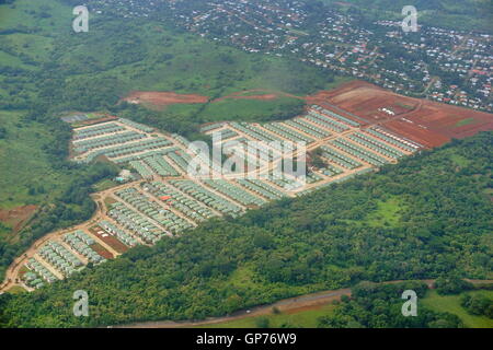 Luftaufnahme des suburbanen Wohnhäuser in der Nähe von Panama City, Republik von Panama Stockfoto