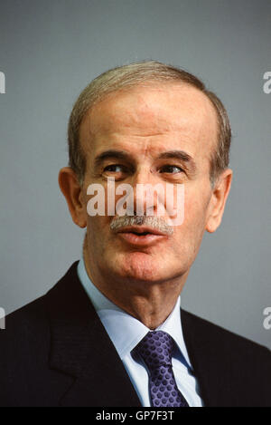 Damaskus Hafez Al Assad im Präsidentenpalast in Damaskus der 1990er-Jahre Stockfoto