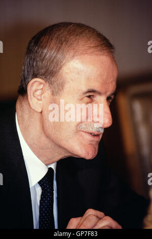 Damaskus Hafez Al Assad im Präsidentenpalast in Damaskus der 1990er-Jahre Stockfoto