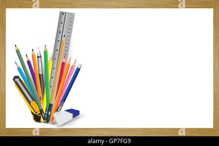 Rücken, Hintergrund, Tafel, Brett, Kreide, Tafel, Farbe, bunt, Färbung, Konzept, kreativ, Kreativität, design Stock Vektor