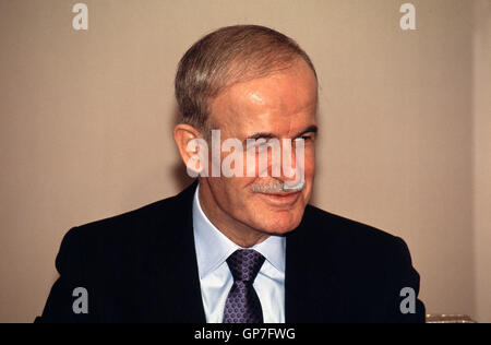 Damaskus Hafez Al Assad im Präsidentenpalast in Damaskus der 1990er-Jahre Stockfoto