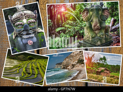 Indonesien Thema collage Stockfoto