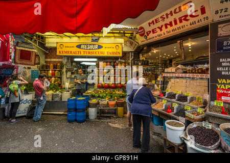 Kemeralti Basar Altstadt in Izmir, Türkei Stockfoto