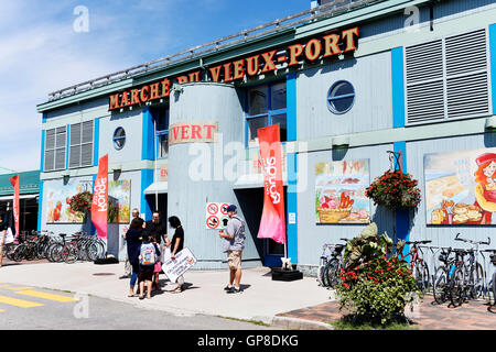 Alten Hafenmarkt, Quebec, Kanada Stockfoto