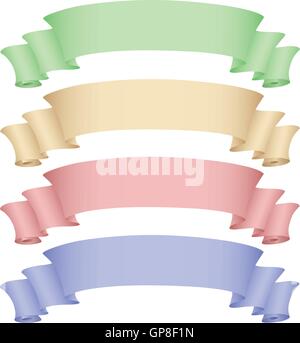 Vektor-Illustration von eine Reihe von Bannern Stock Vektor