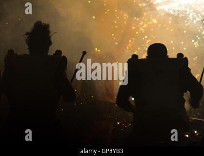 Hull, Großbritannien. 2. September 2016. Kampf der Drums, Freiheit Festival, Hull, UK Credit: Matthew appleyard/alamy leben Nachrichten Stockfoto