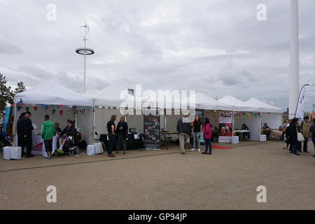 London, UK. 3. September 2016. Sadiq Khan besuchen Sie die National Paralympic Day und Liberty-Festival auf der Queen Elizabeth Olympic Park, UK. Bildnachweis: Siehe Li/Alamy Live News Stockfoto