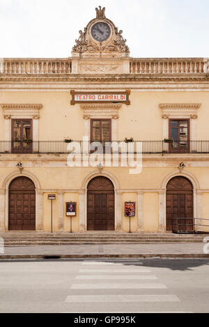 Teatro Garibaldi, Garibaldi Theater, Corso Umberto i., Modica, Sizilien, Italien Stockfoto