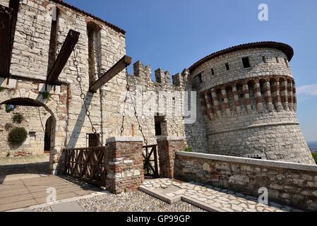 Brescia Schloss Castello di Brescia, Brescia, Lombardei, Italien Stockfoto