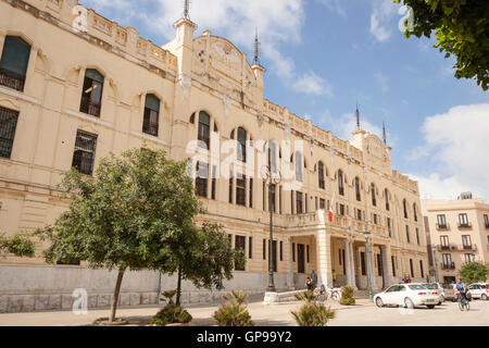 The Old Post Office, Piazza Vittorio Veneto, Trapani, Sizilien, Italien Stockfoto