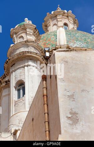 Kuppel der Kathedrale von San Lorenzo, Cattedrale Di San Lorenzo, Corso Vittorio Emanuele, Trapani, Sizilien, Italien Stockfoto