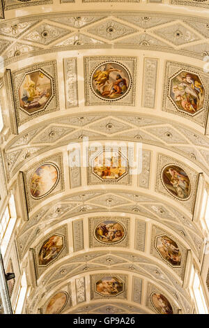 Decke der Kathedrale San Lorenzo, Cattedrale Di San Lorenzo, Corso Vittorio Emanuele, Trapani, Sizilien, Italien Stockfoto