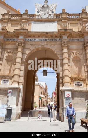 Porta Garibaldi, Garibaldi Tor, Marsala, Sizilien, Italien Stockfoto