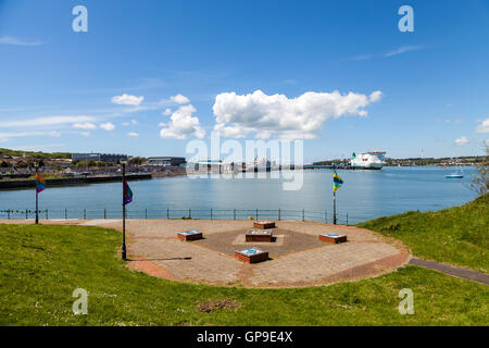 Irische Stena Line Fähre, Insel Inishmore, Pembroke Dock Stockfoto