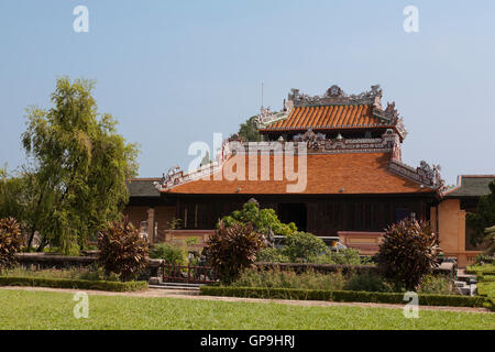 Königliche Bibliothek oder Kaiser Lesung durch den Raum (Thai Binh Lau), Verbotene Stadt lila, Hue, Vietnam Stockfoto