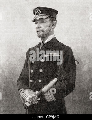 Admiral der Flotte Sir Edward Hobart Seymour, 1840 – 1929.  Royal Navy-Offizier. Stockfoto