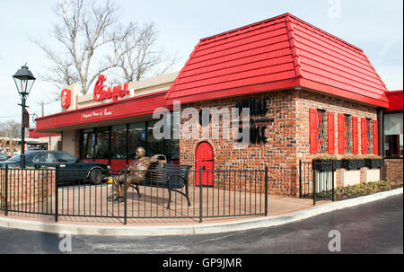 Original Chick-Fil A Zwergenhaus in Hapeville Georgien Stockfoto