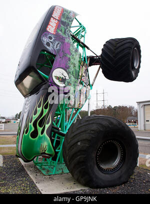 Monster Truck Grave Digger Museum in Pappel Zweig North Carolina Stockfoto