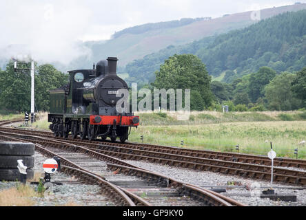 Dampfzug auf der Llagollen-Bahn, Gala-Wochenende. Stockfoto