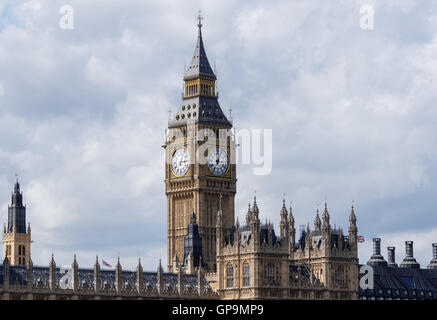Big Ben und dem Palace of Westminster, London England Vereinigtes Königreich UK Stockfoto