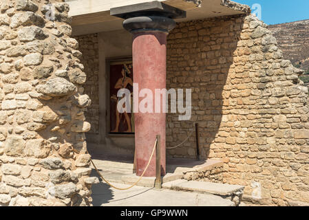 Knossos, Cnossos-Palast, auch Knossos Cnossus, Museum in Kreta, Griechenland Stockfoto