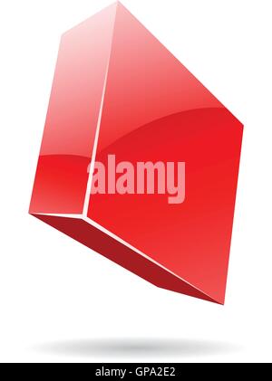 3D Farbe Diamanten isoliert auf weiss Stock Vektor