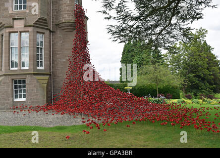 Weinend Fenster, schwarz Uhrenmuseum, Perth Stockfoto