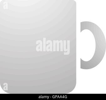 Illustration der Kaffee Becher Symbol isoliert auf weißem Hintergrund Stock Vektor
